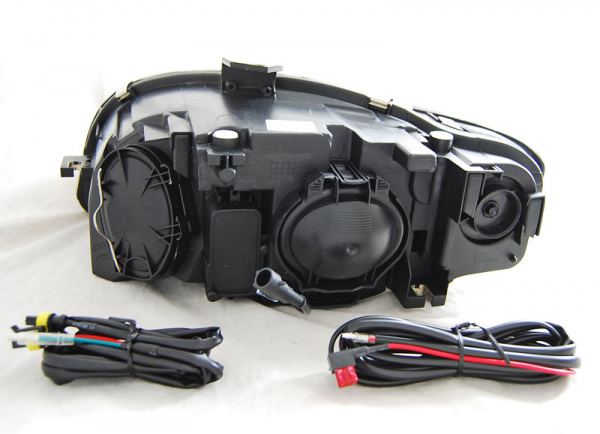 LED Tagfahrlicht Scheinwerfer für Audi A4 B7 05-08 schwarz